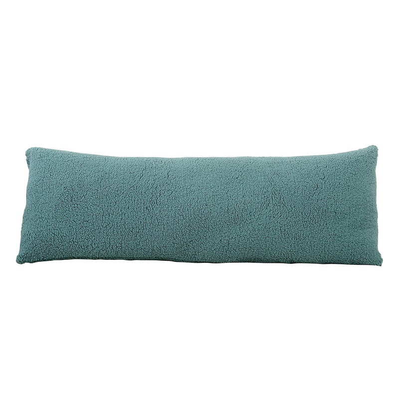 Reafort Ultra Soft Sherpa Body Pillow Cover/Case with Zipper Closure 21"x54" (21"x54" Body Pillow Cover, Blue) - Image 2